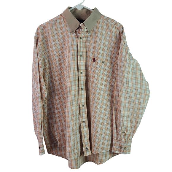 Professional Bull Riders Plaid Long Sleeve Button Down Men's Vintage Shirt XL - Picture 1 of 4